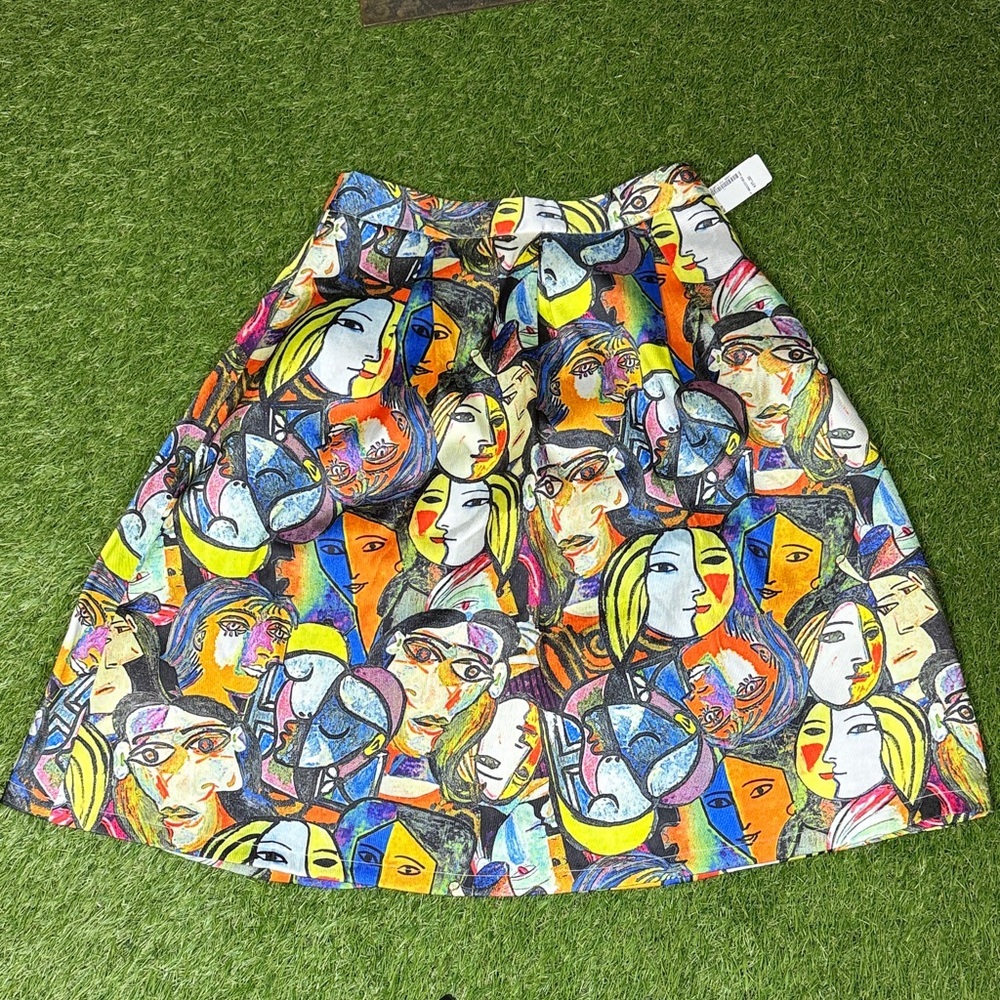 Vibrant Multicolor A-Line Skirt Brand New